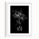 Urban Chic Pop Art Wall Art – Bold Black, Yellow, and White Canvas