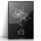 Urban Chic Pop Art Wall Art – Bold Black, Yellow, and White Canvas