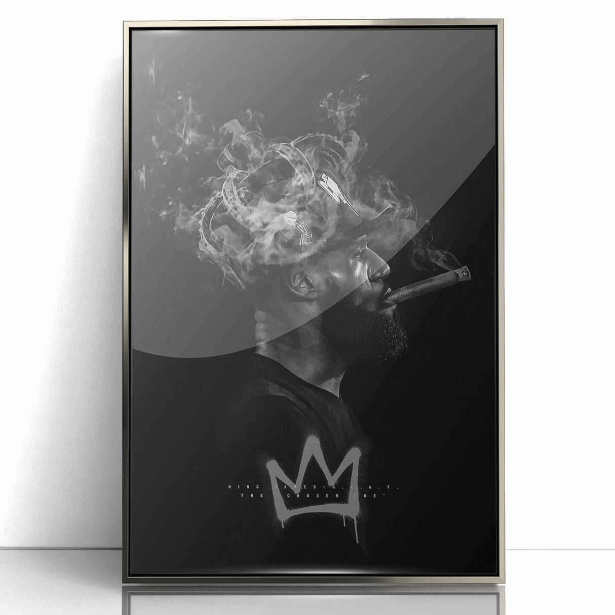 Urban Chic Pop Art Wall Art – Bold Black, Yellow, and White Canvas