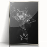 Urban Chic Pop Art Wall Art – Bold Black, Yellow, and White Canvas