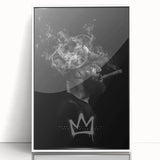 Urban Chic Pop Art Wall Art – Bold Black, Yellow, and White Canvas