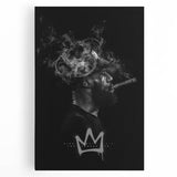 Urban Chic Pop Art Wall Art – Bold Black, Yellow, and White Canvas