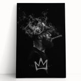 Urban Chic Pop Art Wall Art – Bold Black, Yellow, and White Canvas