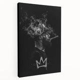 Urban Chic Pop Art Wall Art – Bold Black, Yellow, and White Canvas