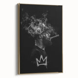 Urban Chic Pop Art Wall Art – Bold Black, Yellow, and White Canvas