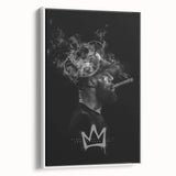 Urban Chic Pop Art Wall Art – Bold Black, Yellow, and White Canvas