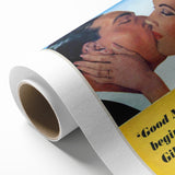 Retro Gillette Shaving Poster - Vintage Bathroom Wall Art Print