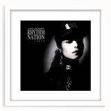 Retro Janet Jackson Rhythm Nation Poster - Vintage Prints for Art