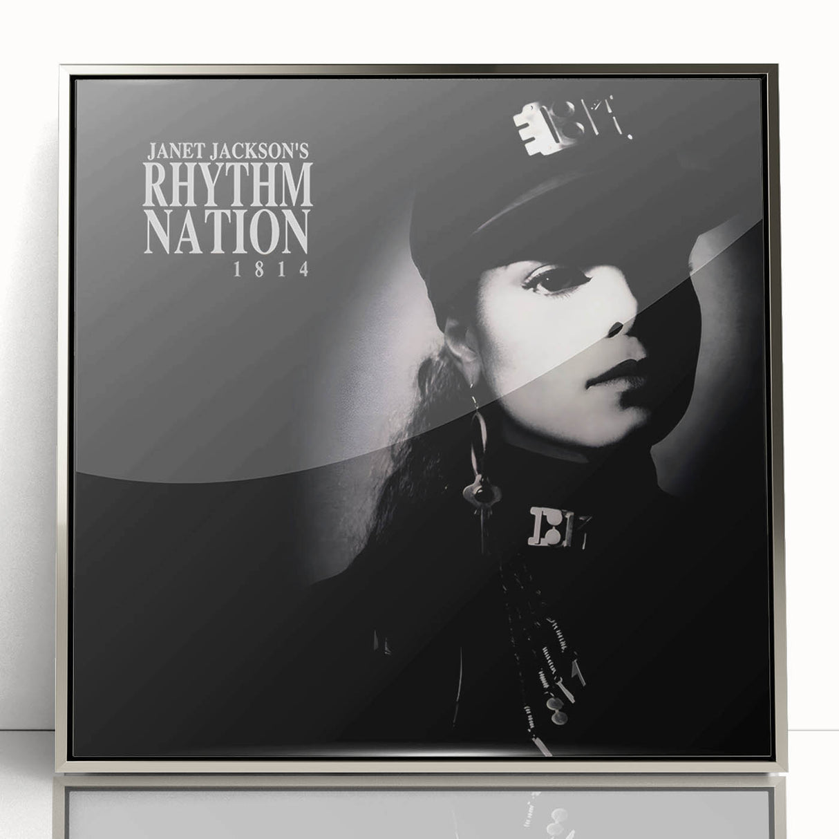 Retro Janet Jackson Rhythm Nation Poster - Vintage Prints for Art