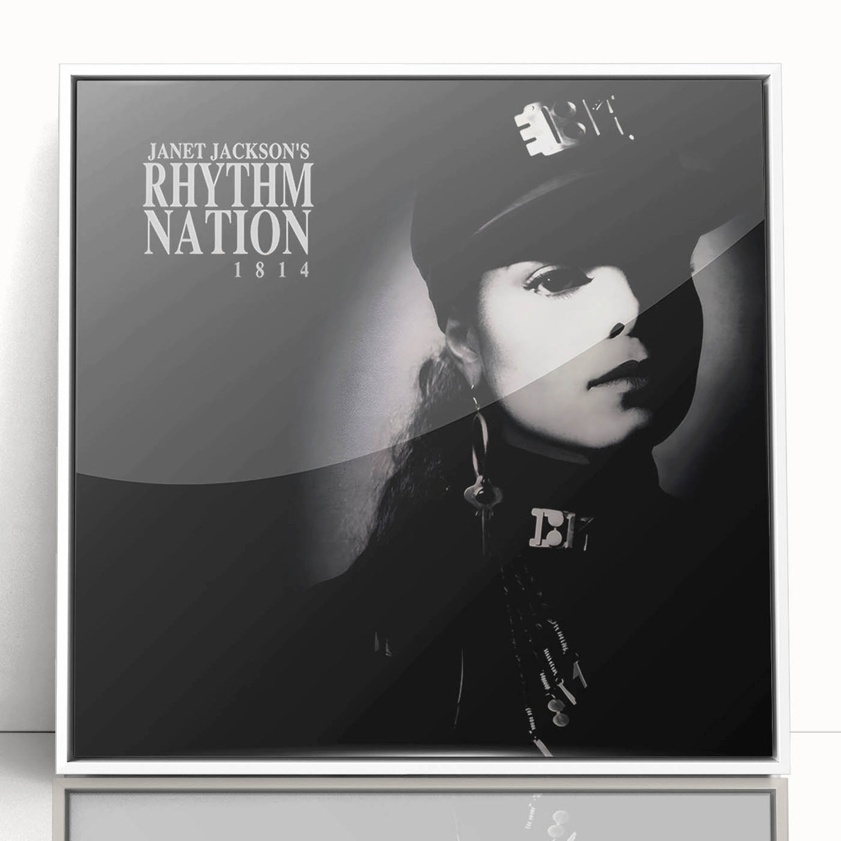 Retro Janet Jackson Rhythm Nation Poster - Vintage Prints for Art
