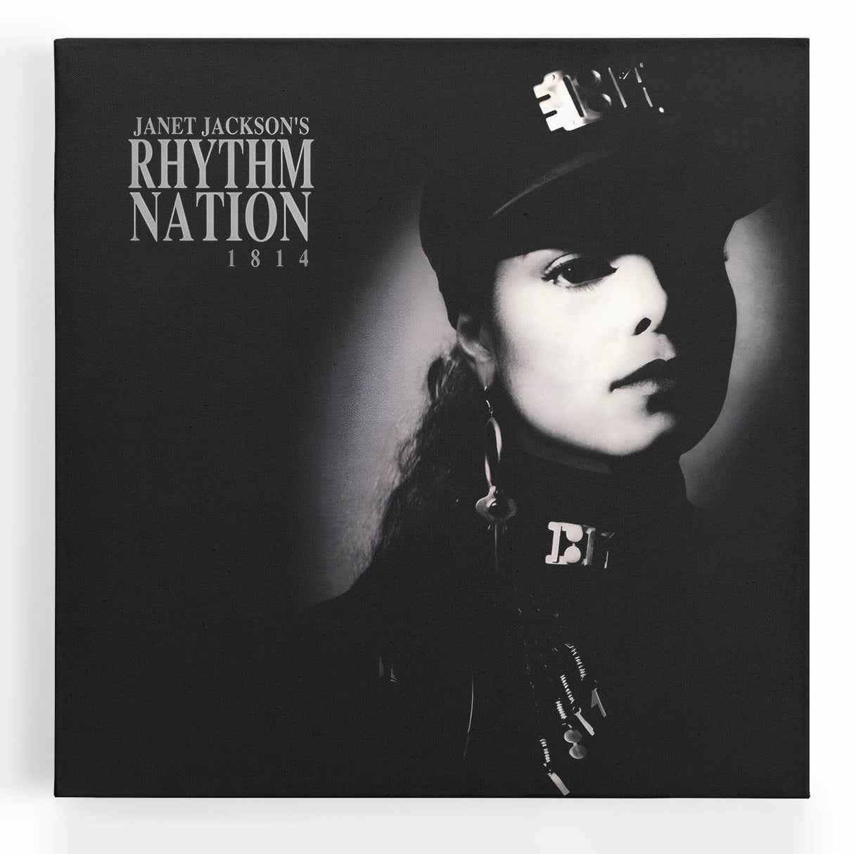 Retro Janet Jackson Rhythm Nation Poster - Vintage Prints for Art