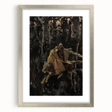Realism Art Print of Royal Escape | Dark Forest and Brave Companions