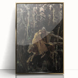 Realism Art Print of Royal Escape | Dark Forest and Brave Companions