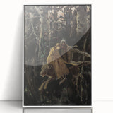 Realism Art Print of Royal Escape | Dark Forest and Brave Companions