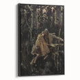Realism Art Print of Royal Escape | Dark Forest and Brave Companions