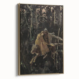 Realism Art Print of Royal Escape | Dark Forest and Brave Companions