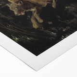 Realism Art Print of Royal Escape | Dark Forest and Brave Companions