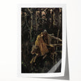 Realism Art Print of Royal Escape | Dark Forest and Brave Companions