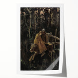 Realism Art Print of Royal Escape | Dark Forest and Brave Companions