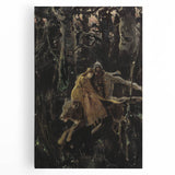 Realism Art Print of Royal Escape | Dark Forest and Brave Companions