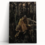Realism Art Print of Royal Escape | Dark Forest and Brave Companions