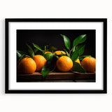 Fresh Citrus Still Life – Vibrant Orange Modern Kitchen Art