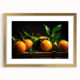 Fresh Citrus Still Life – Vibrant Orange Modern Kitchen Art