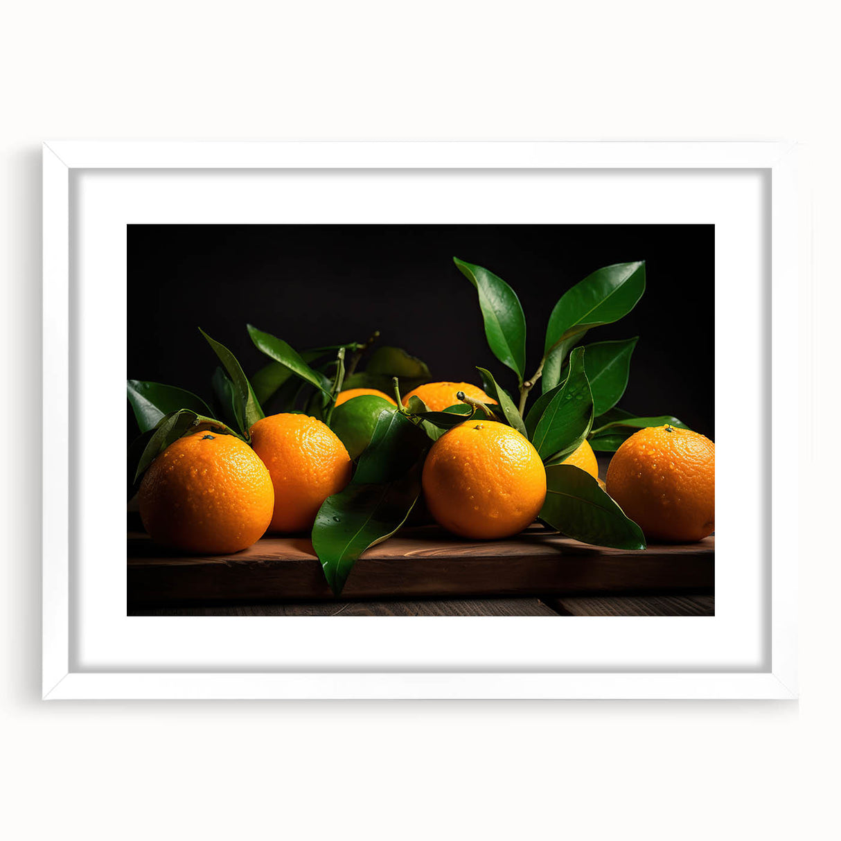 Fresh Citrus Still Life – Vibrant Orange Modern Kitchen Art