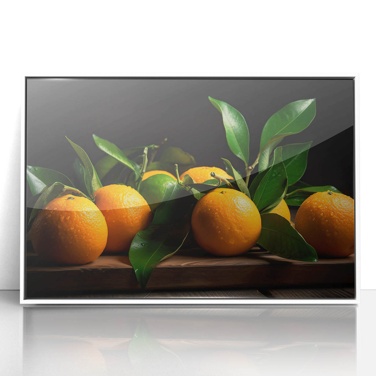 Fresh Citrus Still Life – Vibrant Orange Modern Kitchen Art