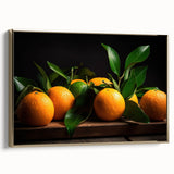 Fresh Citrus Still Life – Vibrant Orange Modern Kitchen Art