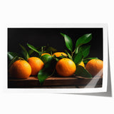 Fresh Citrus Still Life – Vibrant Orange Modern Kitchen Art