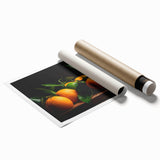 Fresh Citrus Still Life – Vibrant Orange Modern Kitchen Art