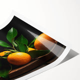 Fresh Citrus Still Life – Vibrant Orange Modern Kitchen Art