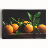Fresh Citrus Still Life – Vibrant Orange Modern Kitchen Art