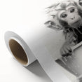 Bathroom Wall Art - Adorable Monkey Bath Scene Minimalist Decor