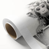 Bathroom Wall Art - Adorable Monkey Bath Scene Minimalist Decor