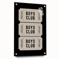 Boys Club Ticket Wall Art – Kids Wall Art Prints for Playroom