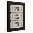 Boys Club Ticket Wall Art – Kids Wall Art Prints for Playroom
