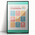 Daily Acts of Kindness - Kids Educational Wall Art Motivational Print