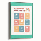 Daily Acts of Kindness - Kids Educational Wall Art Motivational Print