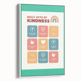 Daily Acts of Kindness - Kids Educational Wall Art Motivational Print