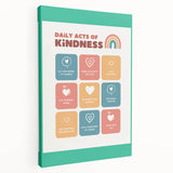 Daily Acts of Kindness - Kids Educational Wall Art Motivational Print