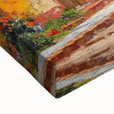 Large art of a Yucatan landscape on stretched canvas in black and white, suitable for bedroom wall decor.