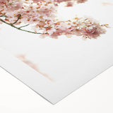 Art deco poster featuring a stylized spring scene in pastel shades on rolled canvas, suitable for dining room walls.