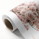 Art deco poster of spring season with pastel hues on rolled canvas, ideal for nursery wall art.