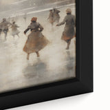 Close-up of a textured, extra large black wall art featuring colorful abstract designs, framed canvas.