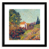 Extra large framed abstract art print featuring a colorful, textured design, ideal for living room decor.