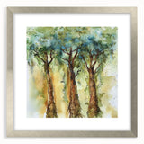 Nature-Inspired Canvas Wall Art - Watercolor Trees for Living Room