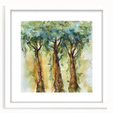 Nature-Inspired Canvas Wall Art - Watercolor Trees for Living Room
