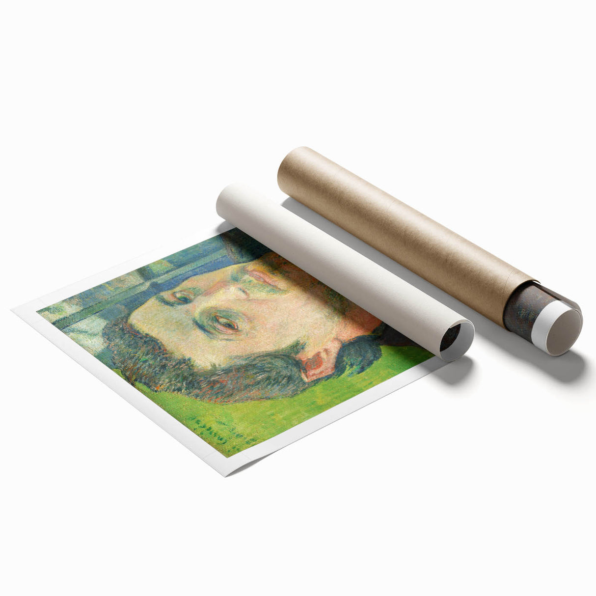 Impressionist Wall Art - Gauguin Self-Portrait Dedicated to Carrière